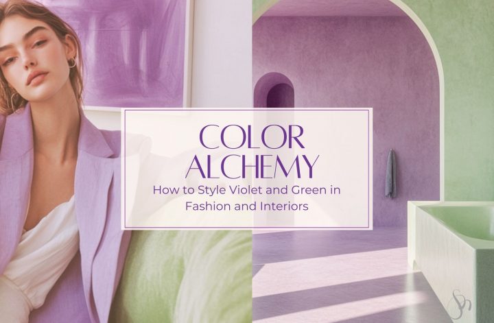 Pairing Violet and Green in Fashion and Interior Design